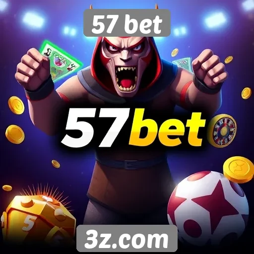 Variedade de jogos disponíveis no site 57 bet